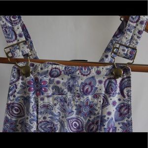 Girls overall/ size 7/8 parsley pattern